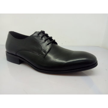 Classic Mens Lace Leather Shoes Black (NX 545)